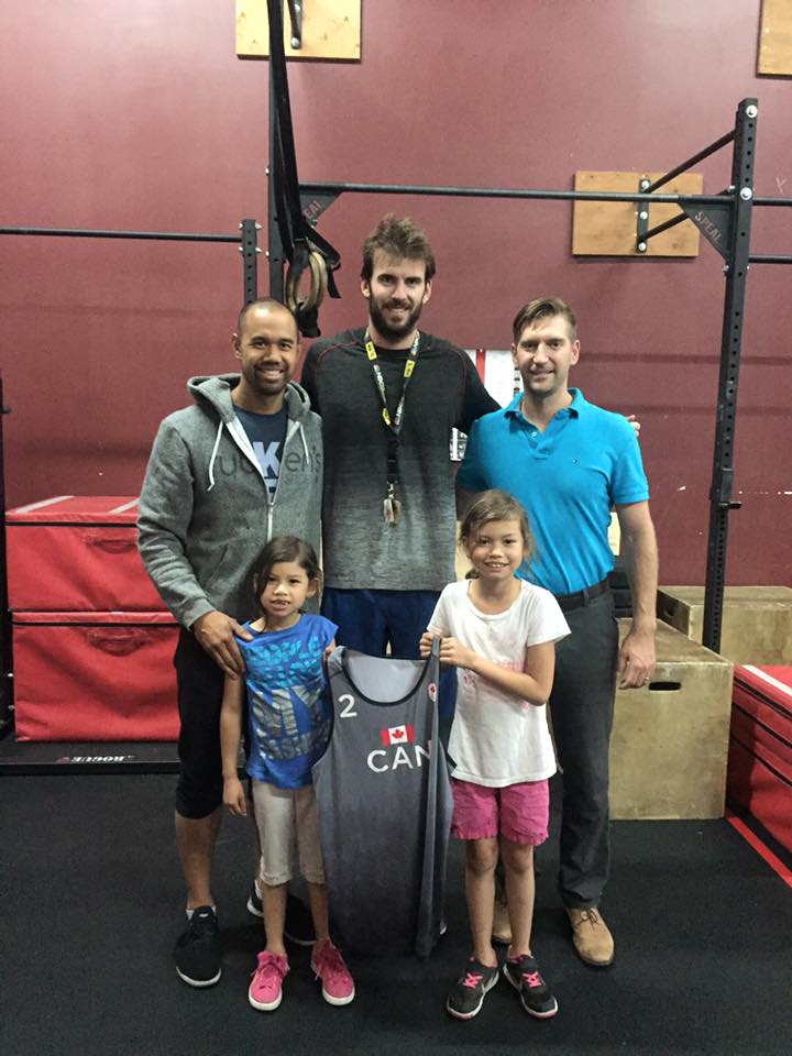 Photo of Olympian Ben Saxton and his coach and therapist