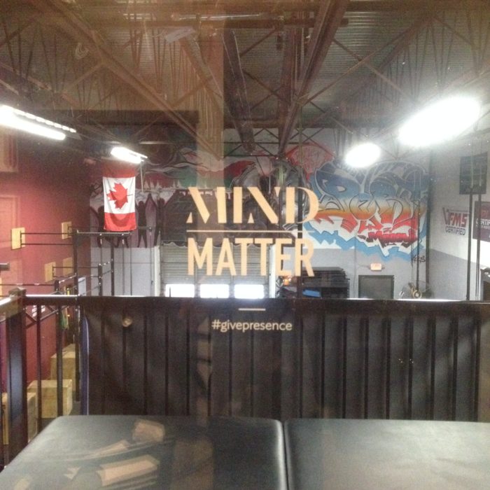 Photo of text "Mind over Matter"