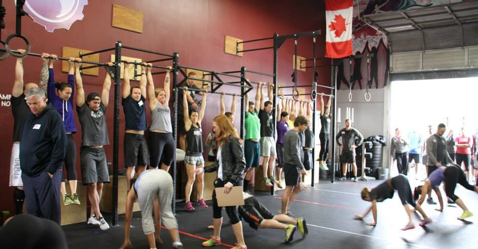 Photo of people working out in competition