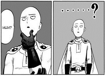 Comic - One Punch Man pondering the meaning of life